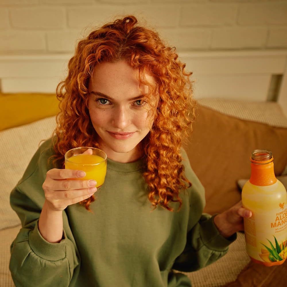Forever Aloe Mango | 1 l | 86% Aloe Vera | Mango-Geschmack