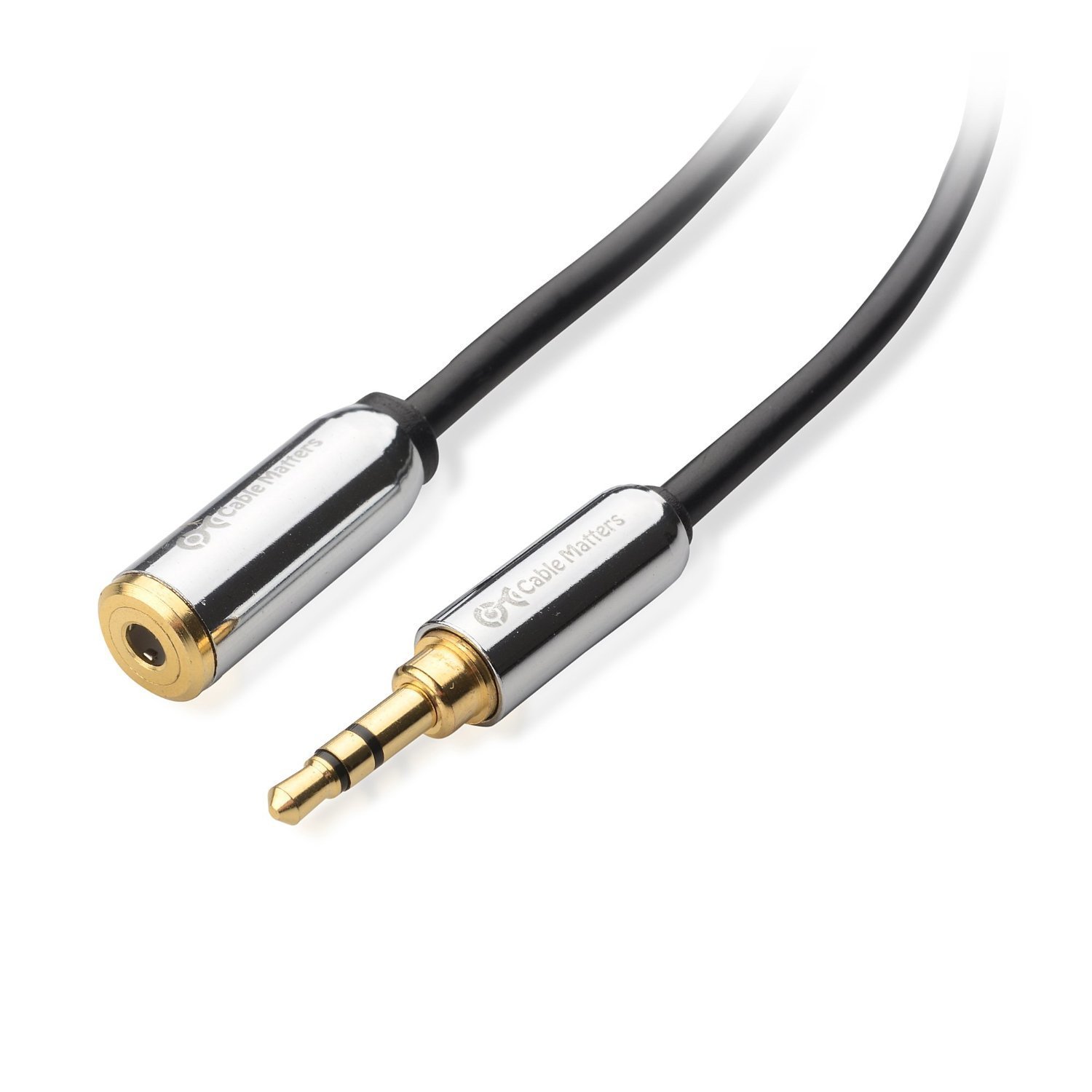 Cable Matters Male to Female Headphone Extension Cable (3