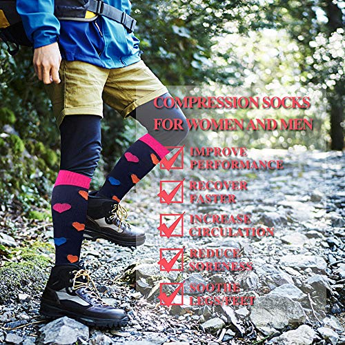 image for EASE LEAP Compression Socks Women 20-30mmHg (3 Pairs) Mens Best Stocki
