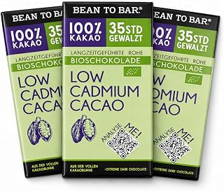 Edelmond Bio Schokolade 100% Edelkakao 3 x 75 g, Blei & Nickel geprüft