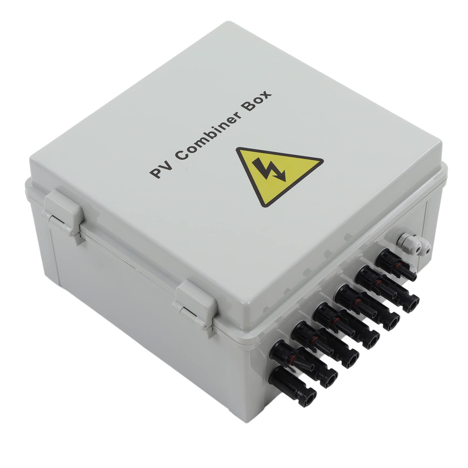 LiebeWH PV-Kombinationsbox, 6 Strings mit Leistungsschalter, PC-Material, Solarpanel-Kombinationsbox, Überlastschutz für Solarstromanlagen, 1000 V, 15 A