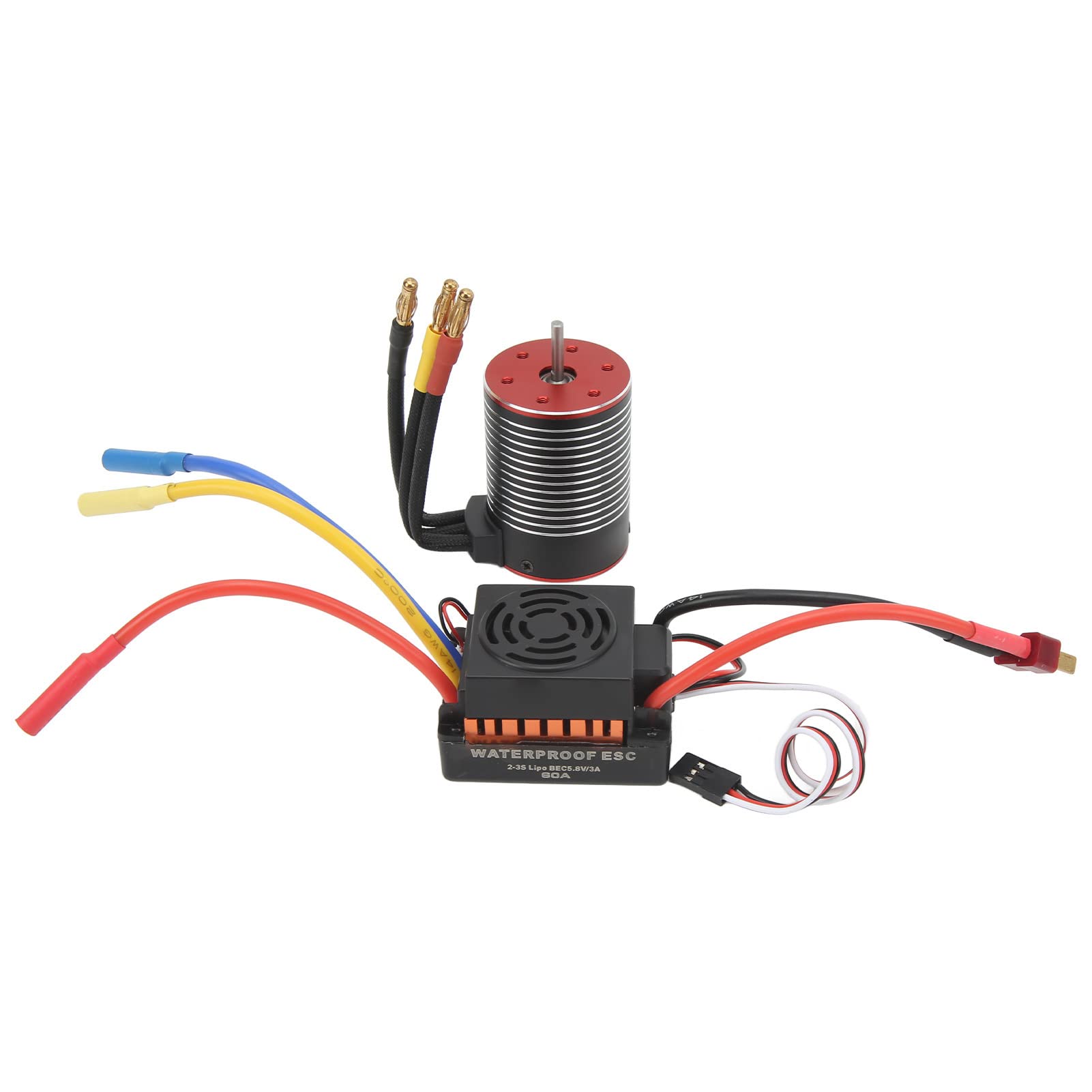 Set combinato ESC motore brushless anti acqua 5200KV 60A per aggiornamento camion auto 1 10 1 12 1 16 RC