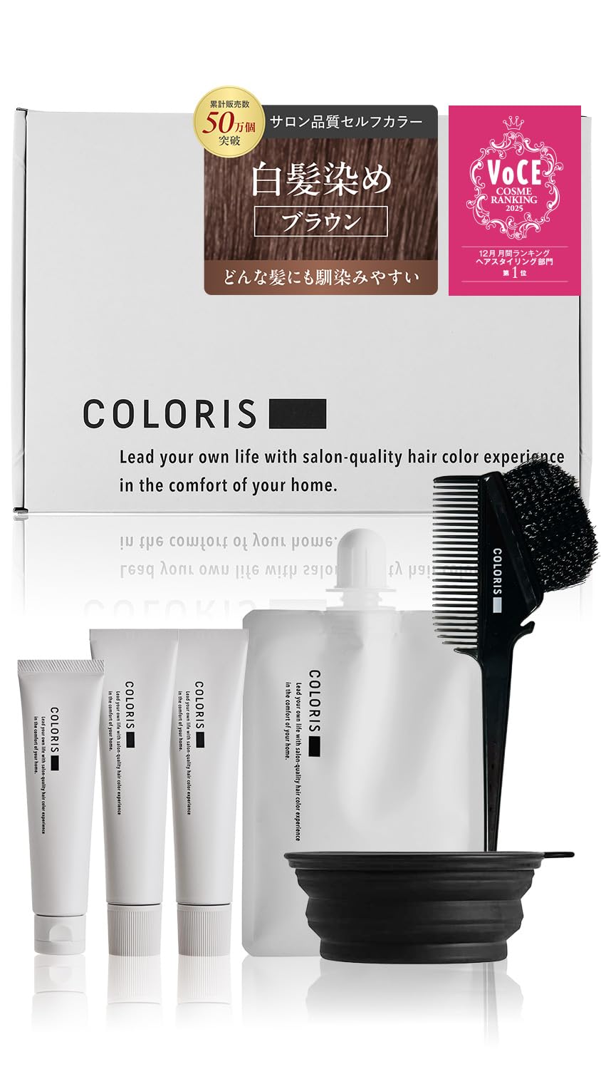 Amazon | COLORIS 白髪染め ヘアカラー 【医薬部外品/サロン専売/低