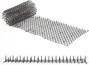 Easylife Stayaway Spike Animal Repellent Mat, Humane Fox and Cat Deterrent for Garden, Flowerbeds & Pots, Weatherproof, Cut-to-Size Cat Scarer with 2cm Prickles, L200xW30xH2cm - Fully Guaranteed