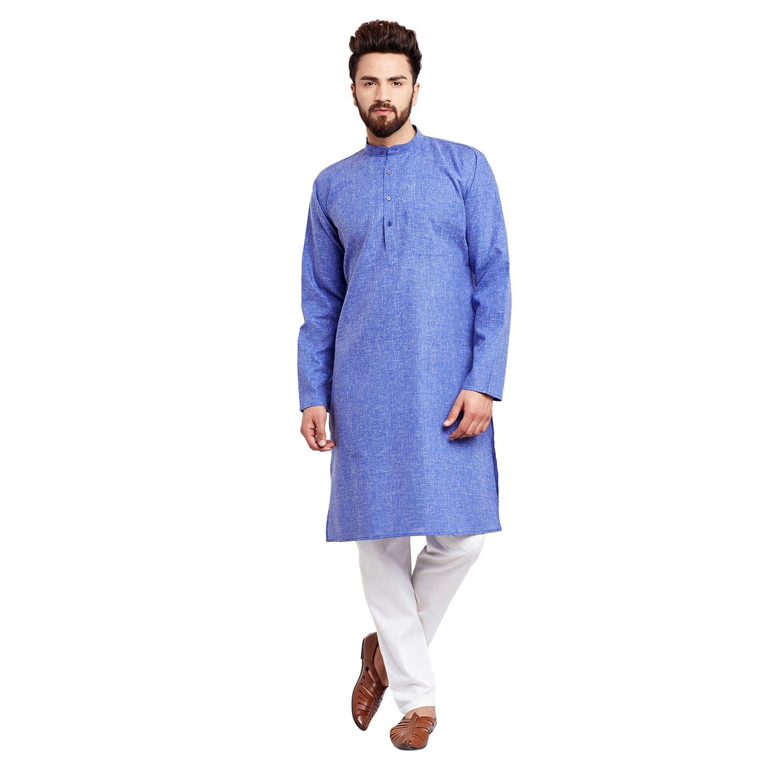 Sojanya (Since 1958 Men's Cotton Linen Kurta Pyjama