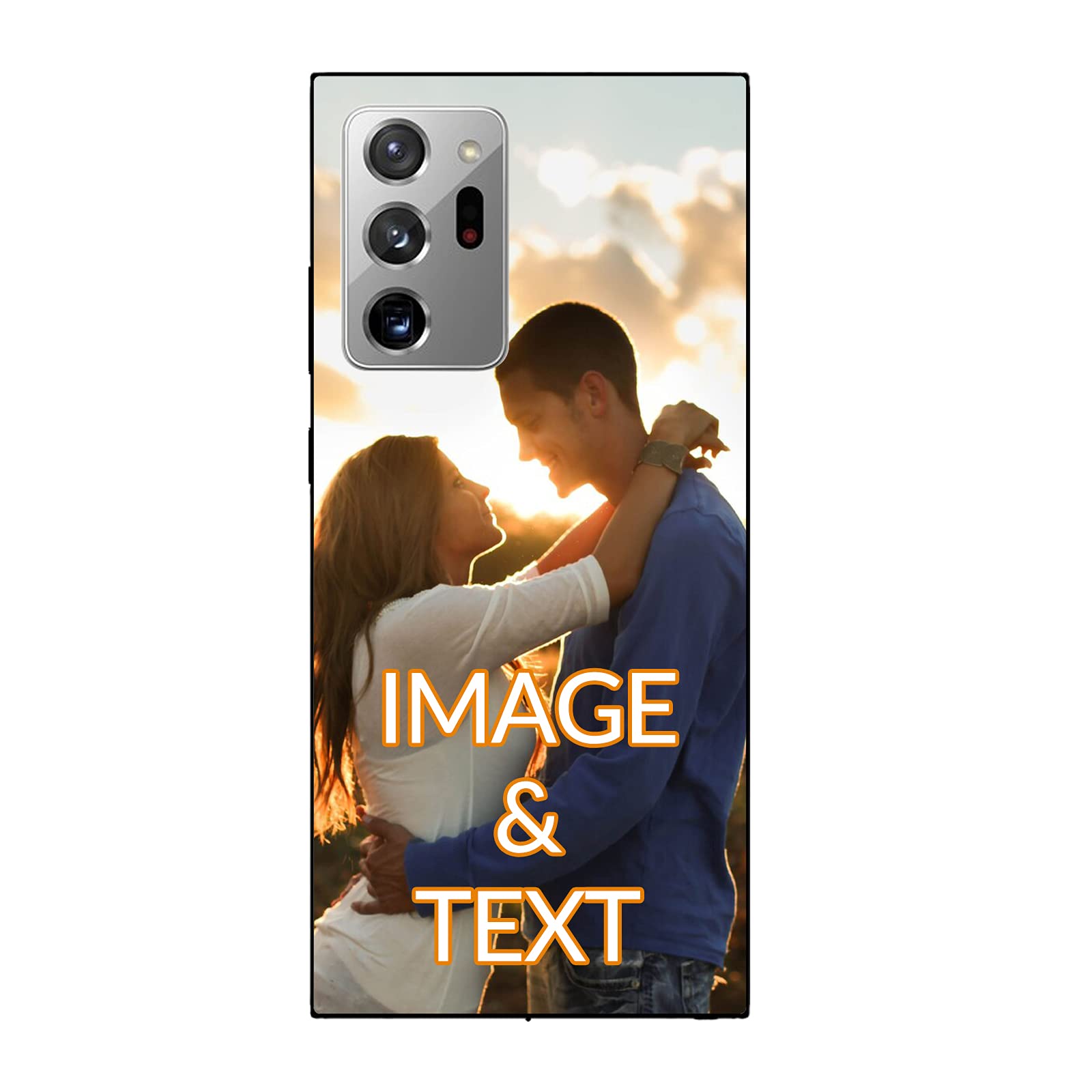 Customized Case for Samsung Galaxy Note 20 Ultra Personalised Gifts Presents for Boyfriend Girlfriend Dad Mom Custom Photo Phone Case Anti-Scratch Shock-Proof Drop Protection TPU Phonecase