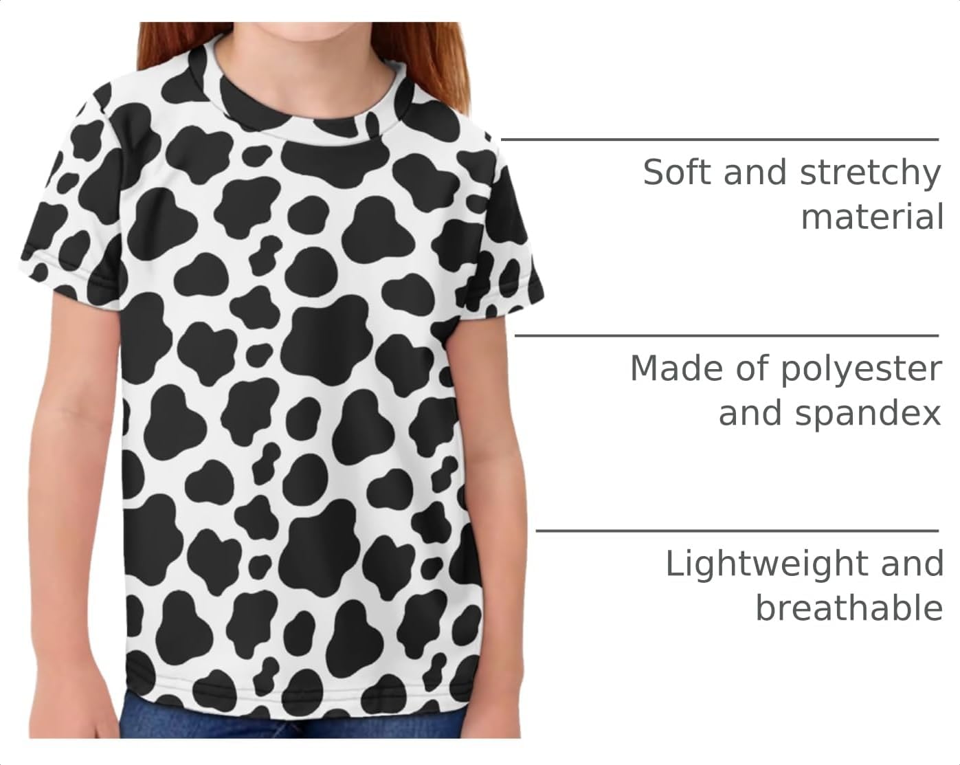 Renewold Kids Novelty T-Shirt for Girls Boys Short Sleeve Crewneck Summer Tee Soft Breathable Graphic Shirt for Age 2-16