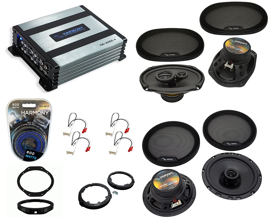 Harmony Audio HA-R69 Compatible with Ford F-150 2015-2019 Rhythm Series 6x9 Replacement 450W Speakers, HA-65 6.5" 300W Speaker and Grills and