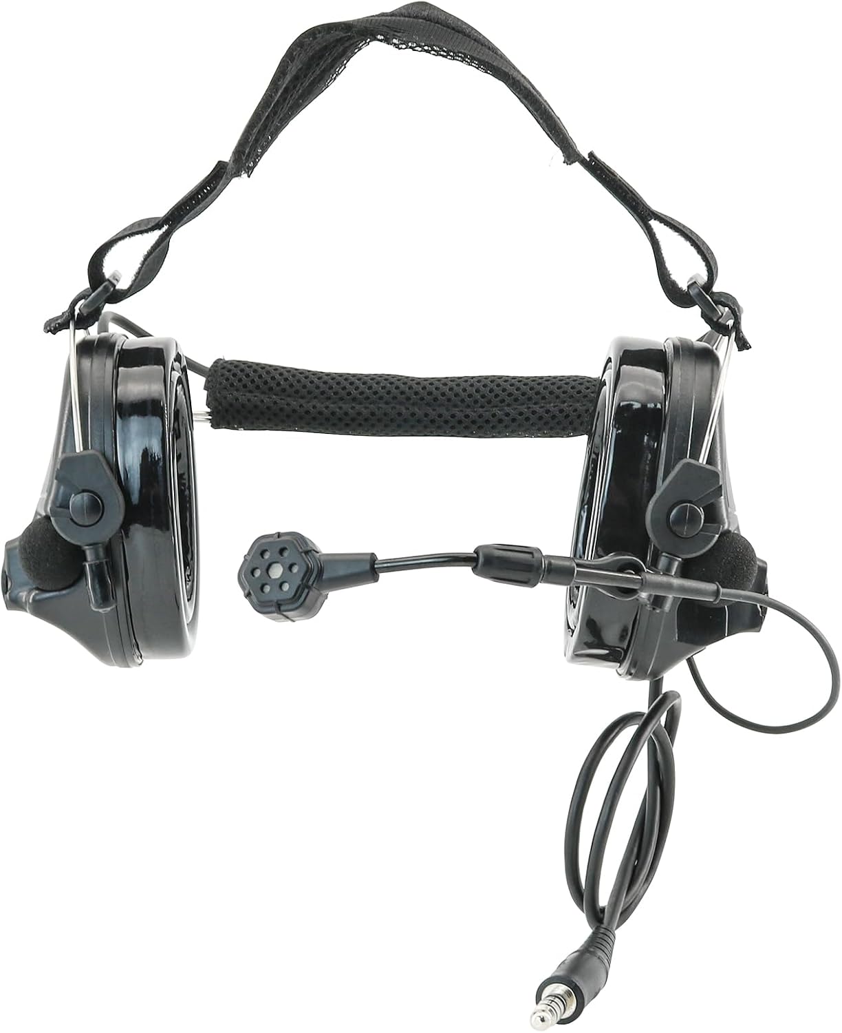 HEARFALCOM Tactical Headset C5 PRO Headphones with Mic Noise Cancelling for kenwoo Two-Way Radio for Airsoft CS Gaming