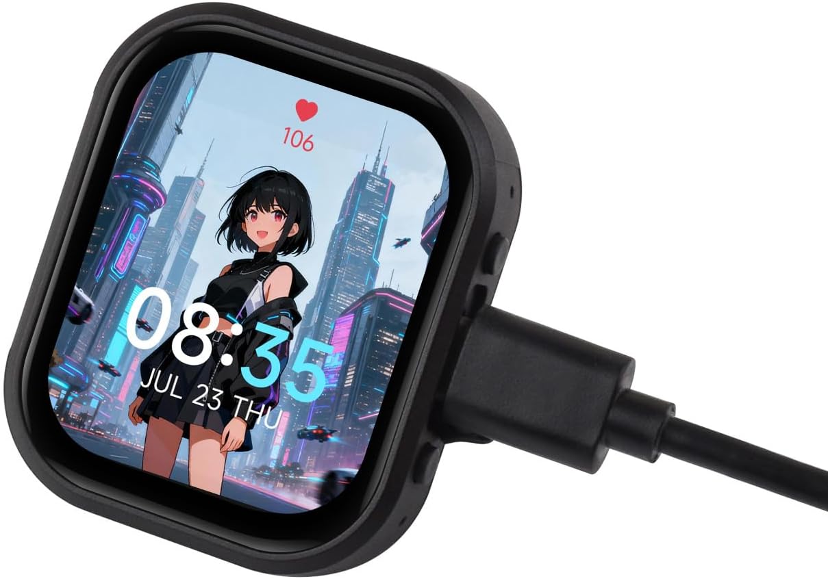 Waveshare 2.06 Inch AMOLED Touch Screen Dev Board, ESP32-C6 Chip, 410×502 Resolution, Support W-F 6, BLE 5,Zig-bee, IEEE 802.15.4