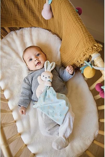 KALOO Carre Douceur DOUDOU Lapin Bouquet D'AGRUMES 17CM - 5