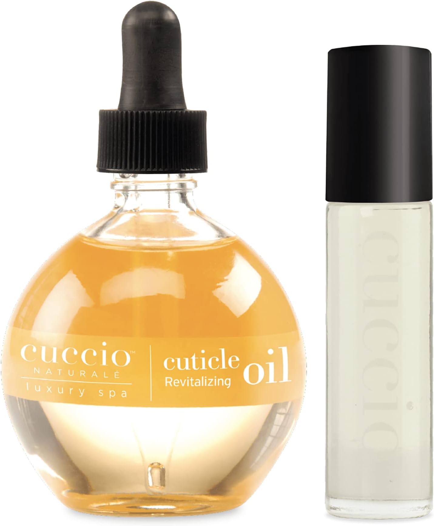Cuccio Cuticle Oil Duo Pack Includes Revitalizing w/dropper 2 Piece Set