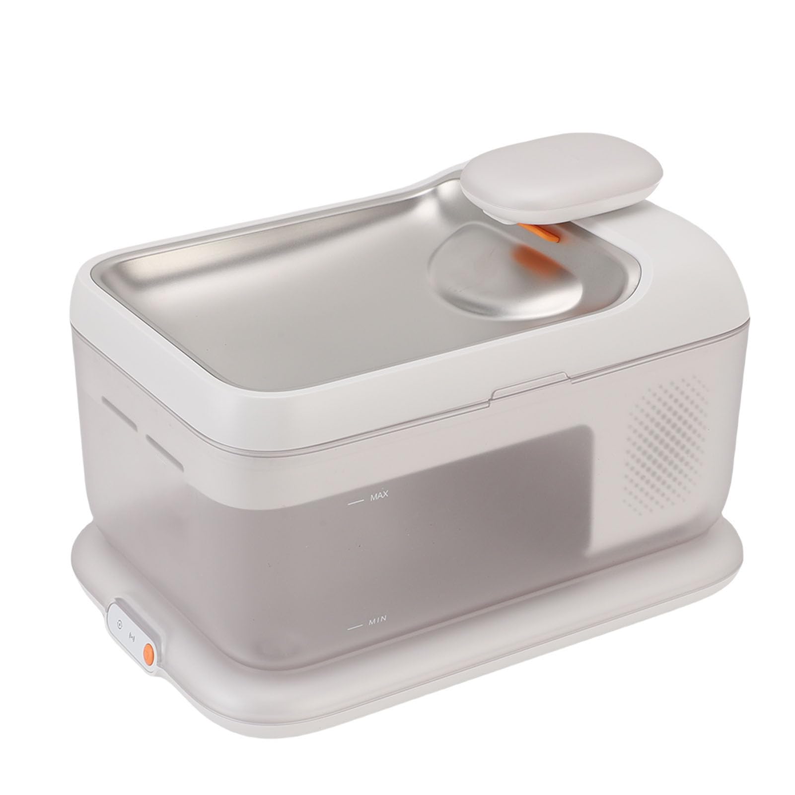 Pssopp Fuente de Agua para Gatos Dispensador de Agua Inteligente para Mascotas de Acero Inoxidable con Bomba Inalámbrica Gran Capacidad Tazón para Beber de Flujo Suave y Silencioso para Gatos Perros