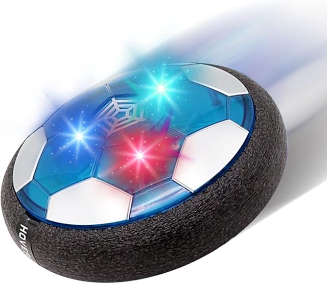 KALAHOL LED Hover Football, Boys Toys Rechargeable Hover Soccer Ball, Air Power Soccer Ball with Foam Bumper, Kids Toys for Indoor and Outdoor Activity, for Christmas, Birthday, Halloween