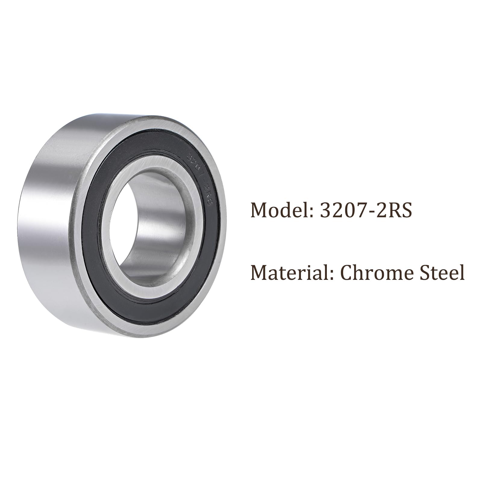Cuscinetto a Sfere a Contatto Obliquo 3207-2Rs - [35mm Diametro Interno x 72mm Diametro Esterno x 27mm Larghezza] Cuscinetti Sigillati Pompe, Compressori, Scatole Ingranaggi