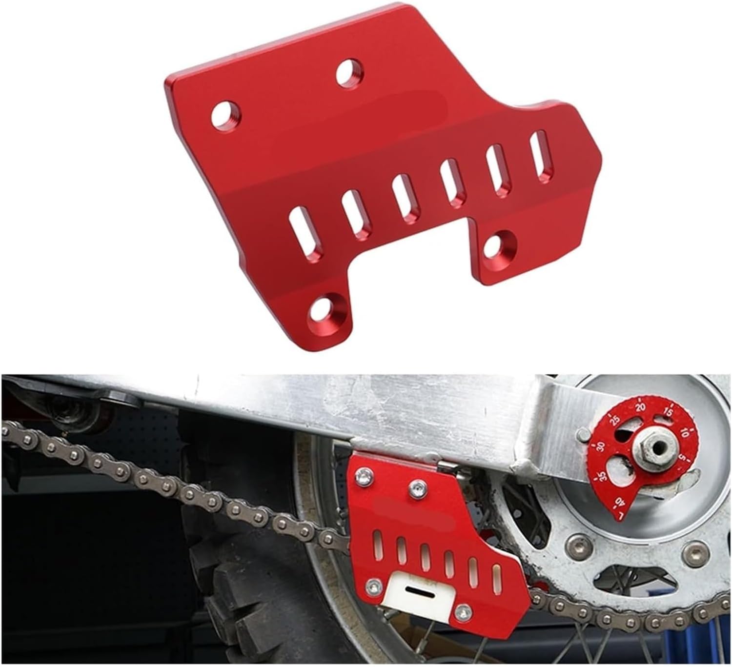 Motorcycle Chain Guide Strengthener Protector for Xr650L Xr 650L 1993-2023 2024 Billet Aluminum Chain Guard Sprocket Cover