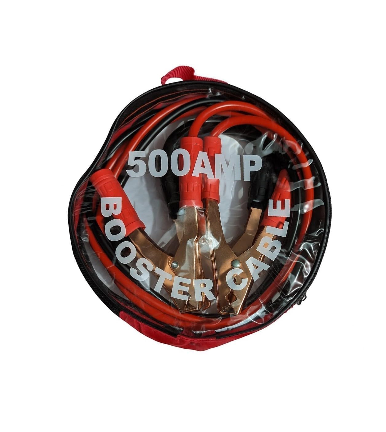 Heavy Duty Car Battery Booster Cable – 12V Jumper Cables with Copper Core, Strong Grip Clamps, Tangle-Free Wire for Cars, SUVs & Trucks (500 AMP)-image-9