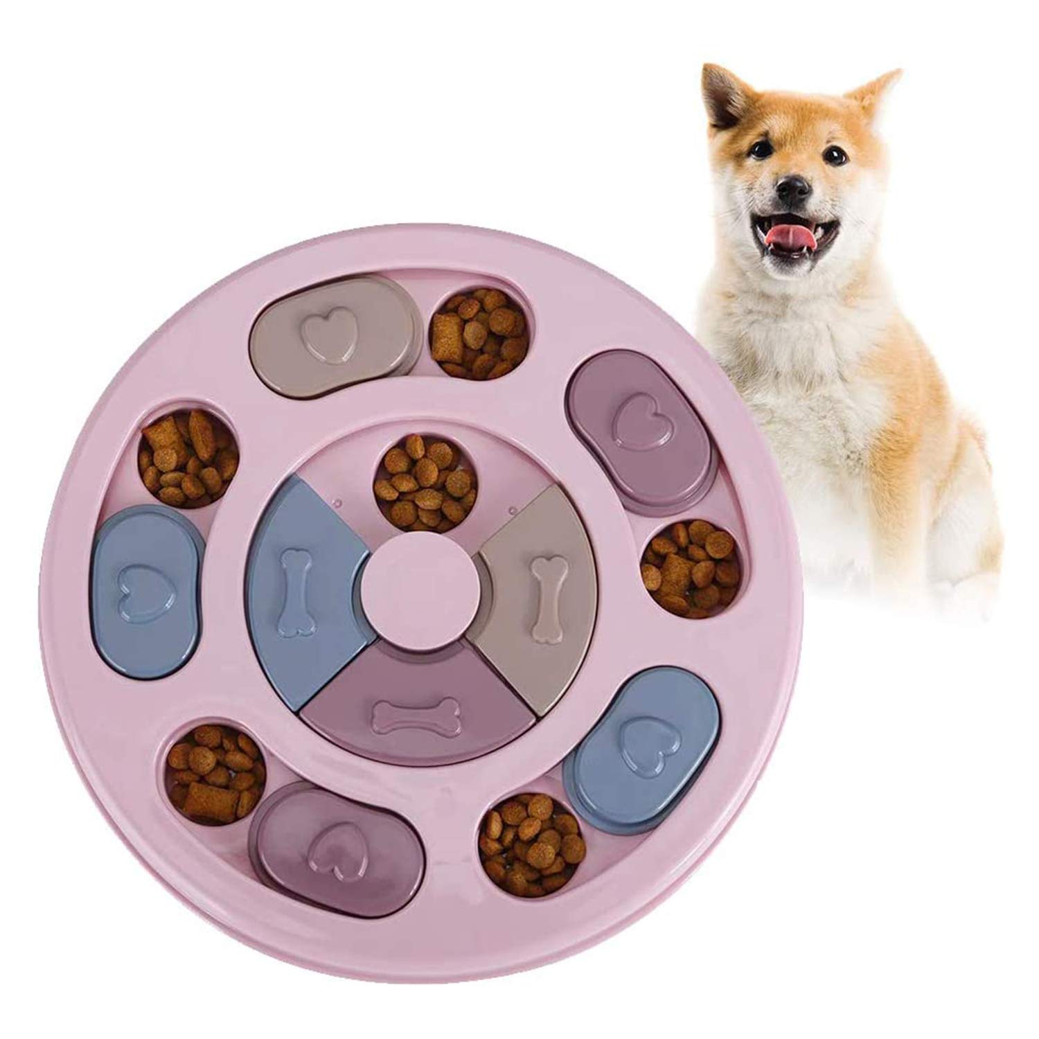 emily pets Dog Puzzle Feeder Toy, Durable Puppy Treats Dispenser Interactive Toys Slow Feeding, Cat Brain Games Training for Boredom (B091Q69STV) Amazon Price History, Amazon Price Tracker