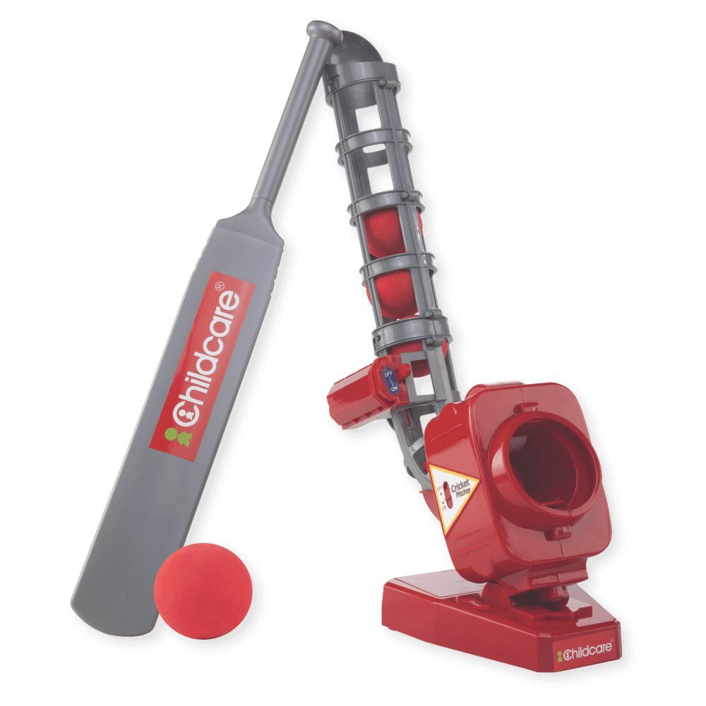 Childcare Cricket Pitcher, Automatic Cricket Game Includes 5 Balls and 1 Bat Amazon.in Toys
