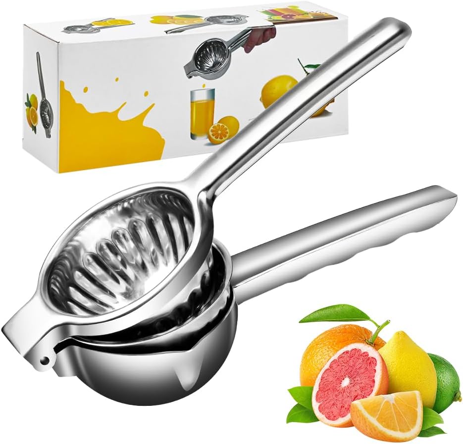 Lemon Squeezer Stainless Steel Citrus Juicer Juice Press Squeezer for Lemons and Limes