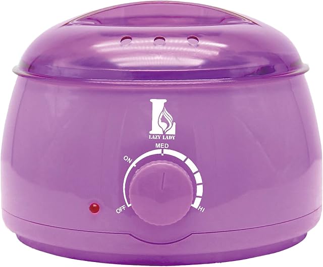 Elektryczny podgrzewacz woskowy do profesjonalnego depilacji - Depilacja Wosk Odpowiedni Domowy Spa Twarzy Ramiona Pachowe Nogi - 500ml (Fioletowy)