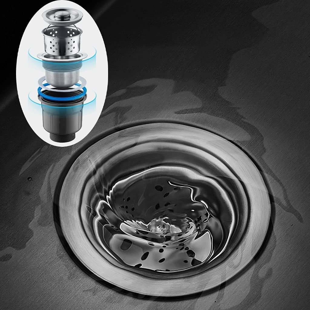 , Hotel/Home Integrated Small Brushed Round Shape Black Bar Prep Hotel/Home Integrated Smallingle Bowl Bar Prep with Faucet, 304 Stainless