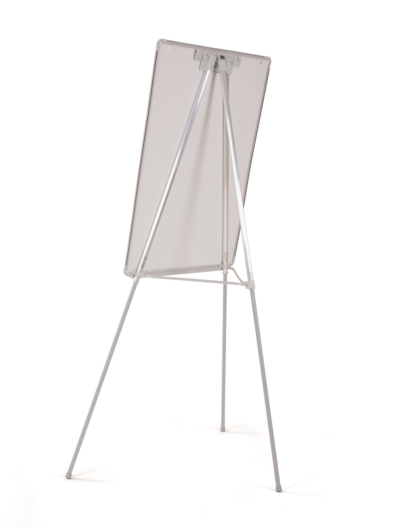 Bi-Office Lavagna Portablocco, Cavalletto Treppiedi Basic Non Magnetico, Cornice in Grigio, Dimensioni Pannello Euro 700 x 1000 mm