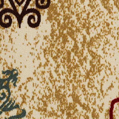 Antep-Rugs-Alfombras-Modern-Floral-5x7-Non-Skid-Non-Slip-Low-Profile-Pile-Rubber-Backing-Indoor-Area-Rugs-Beige-5-x-7 61FYIYX7Q L