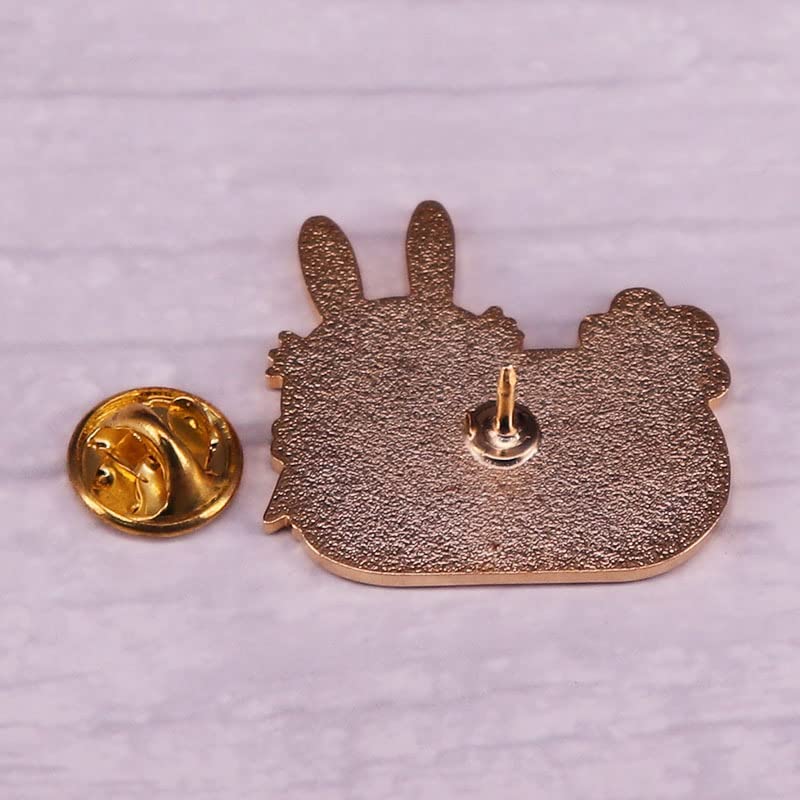 Image of Most Anxious No.1 Rabbit Enamel Lapel Pin badge brooch Mental Health Awareness Badge