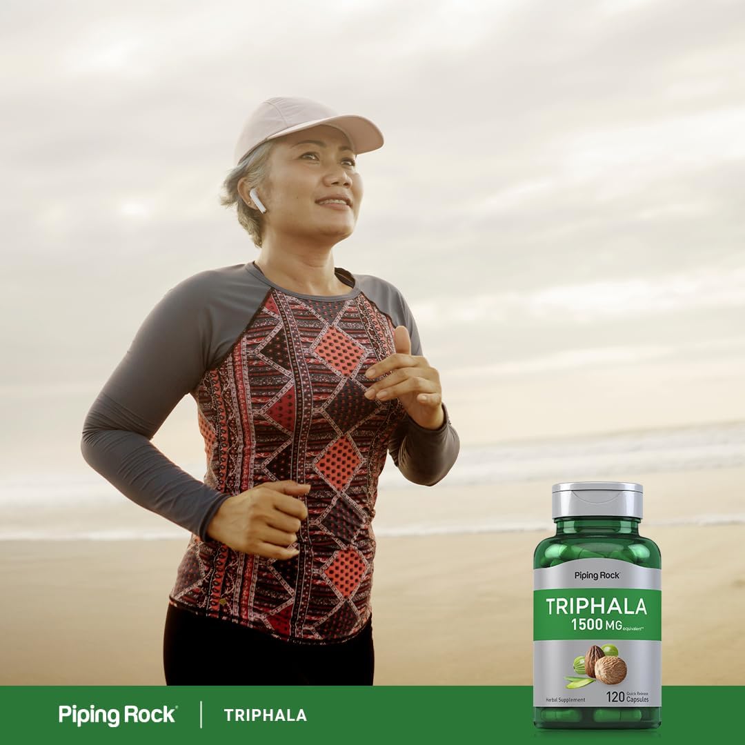 Piping Rock Triphala Capsules 1500 mg – 120 Pills Ayurvedic Digestive & Detox Support 1 61FYItOLB1L. AC SL1080