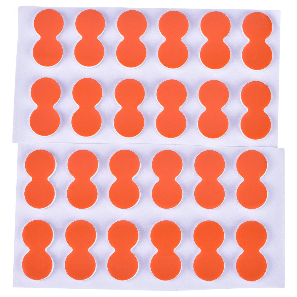 Indicadores de Huelga de Pesca EVA de 24 Piezas Flotadores de Espuma de Pesca con Mosca Accesorios de Palo de Pinza sobre Flotador(Naranja)