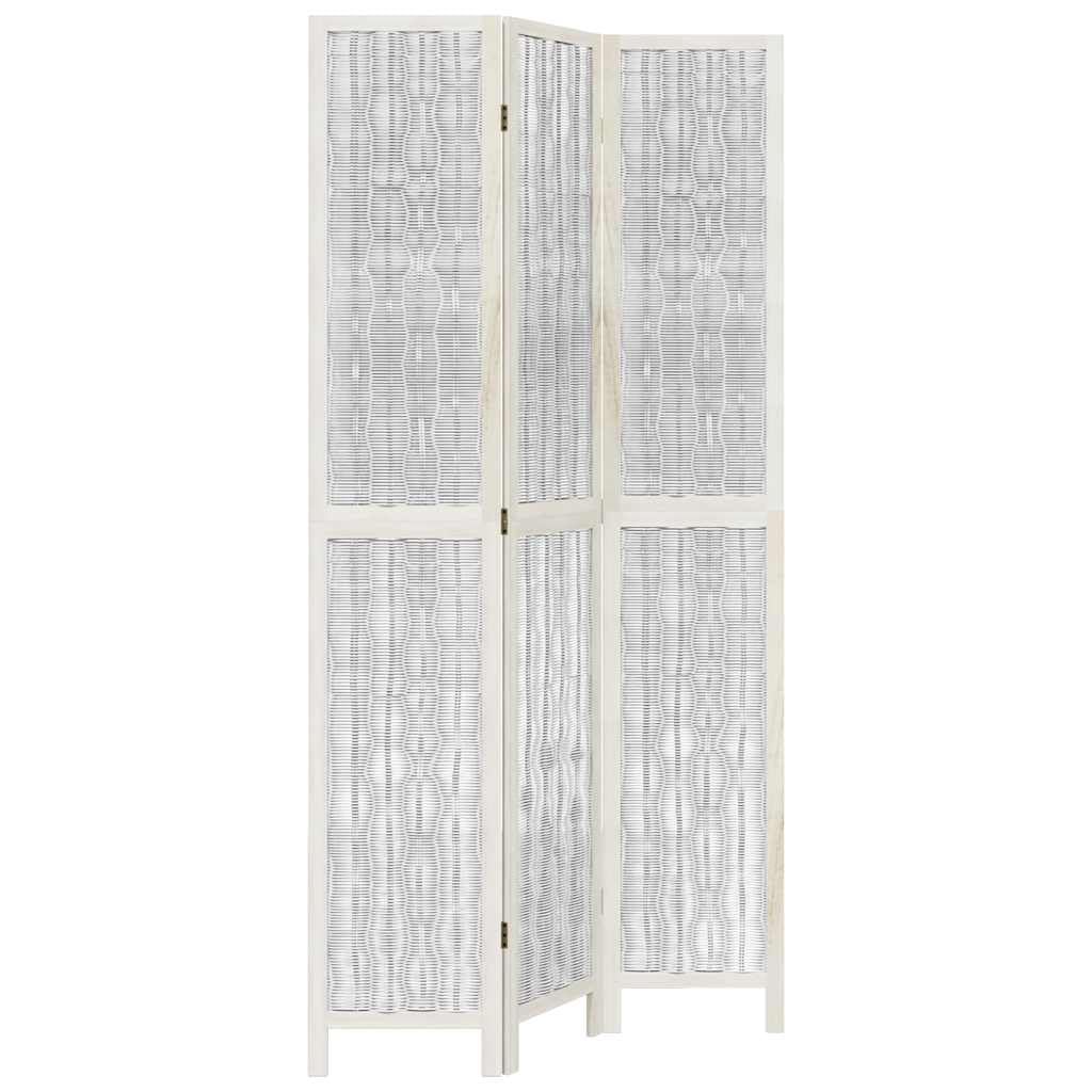 Paravent en branches de saule, séparateur de pièce pour salon et création d'intimité avec cadre robuste en bois massif
