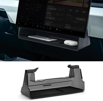 for Tesla Cybertruck Under Screen Storage Center Console Organizer Box with Anti-Slip Silicone Lining for Cybertruck Accessories 2025 2024