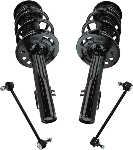 Miniatura 106 de TRQ Kit de suspensión delantera, conjunto de amortiguadores y resortes, barra estabilizadora, enlace estabilizador compatible con Chevrolet