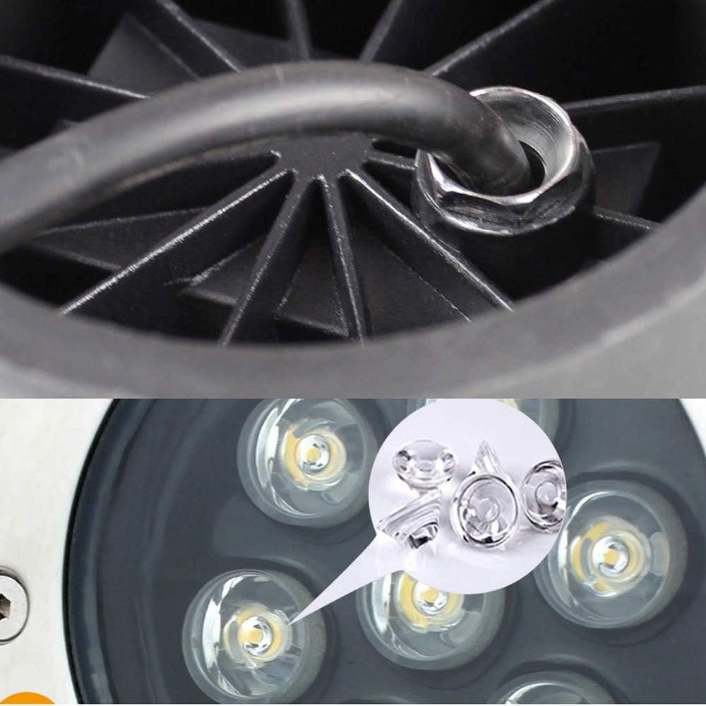 Recessed 9W LED Underground Path Light Spotlight Yard In-Ground Landscape Well Light for Garden Pathways Lawn Driveway Decorative Underground Step Stairs LED Lamps Integrated