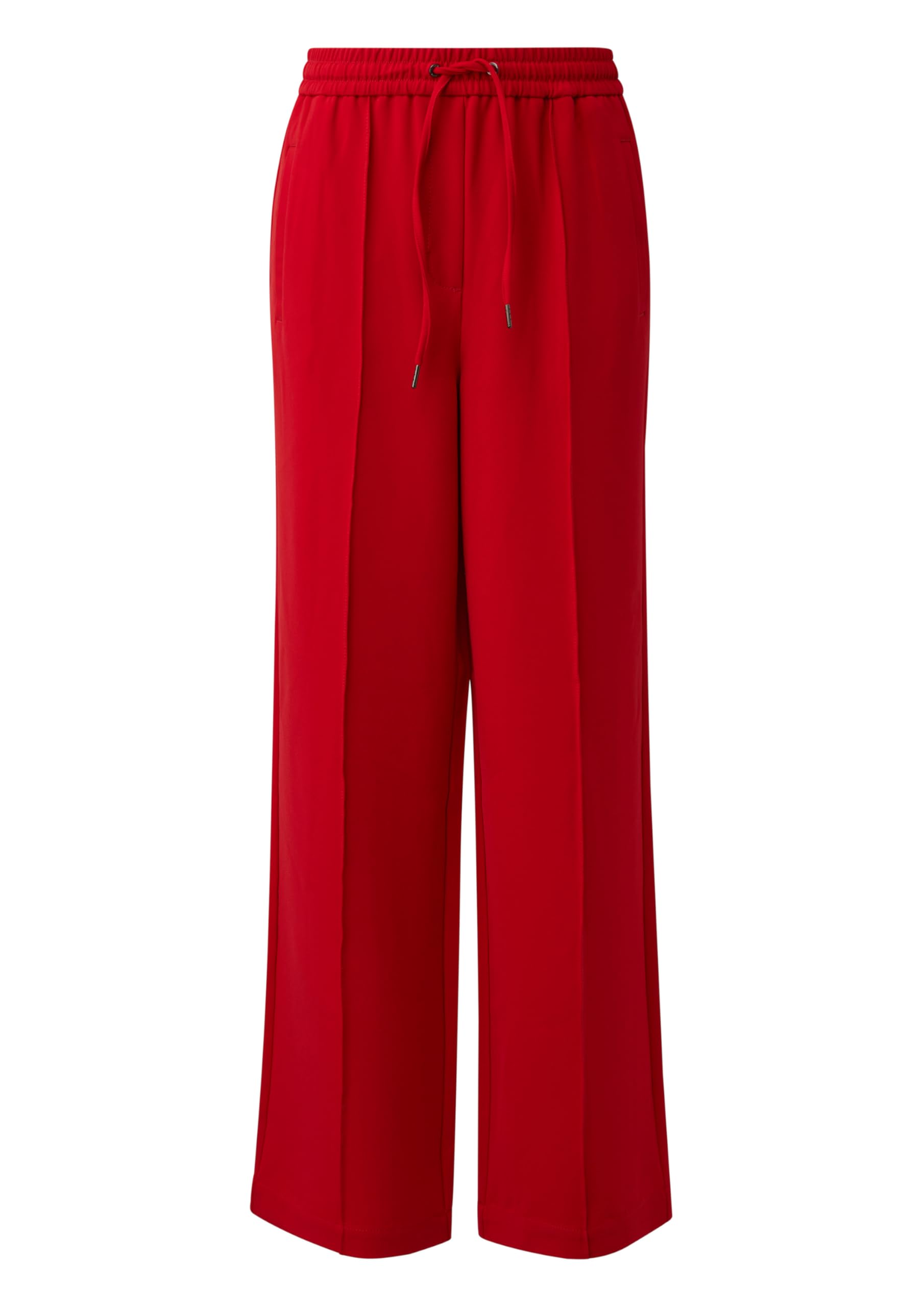 s.Oliver Damen Hose lang, Wide Leg Fließende Hose mit Geradem Bein und Elastikbund