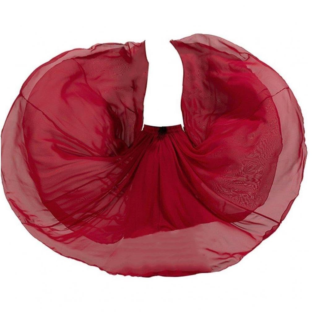 Amazon.co.jp: Simamile ロングスカート 720度 レイヤード