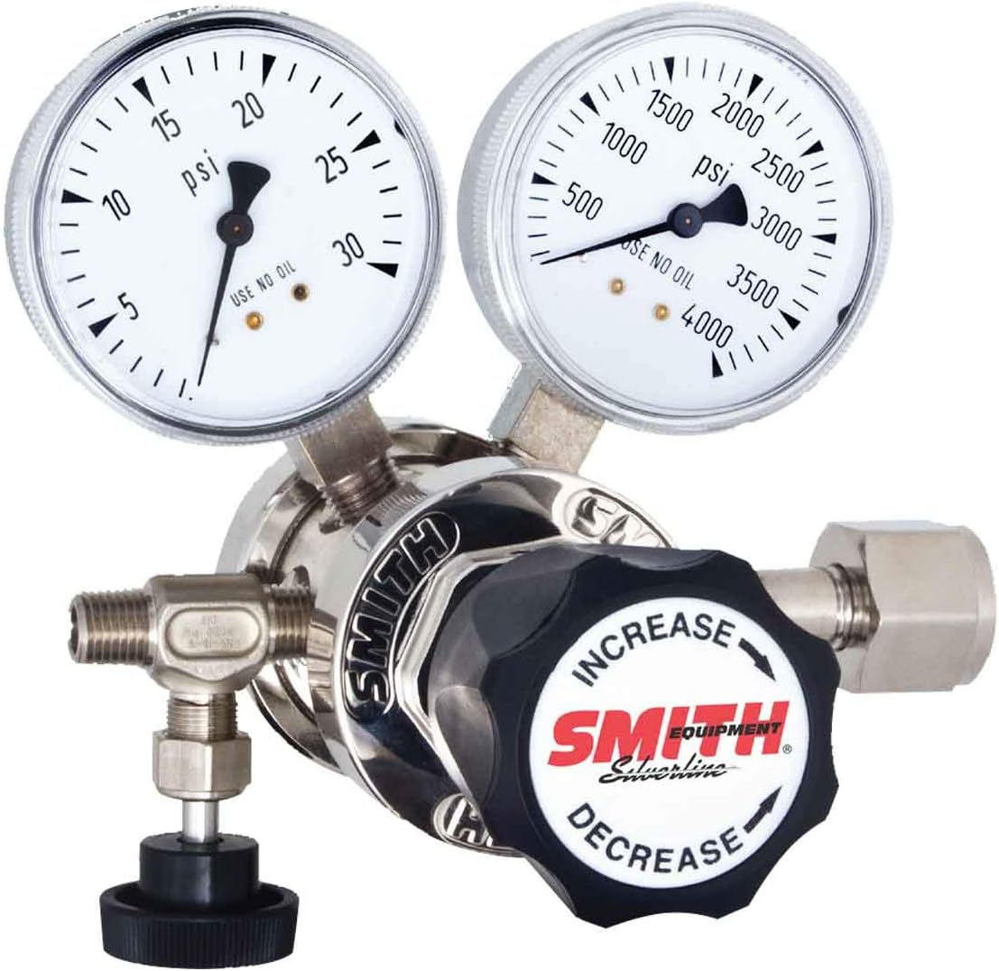 MILLER ELECTRIC 120-2008 Specialty Gas Regulator,Neoprene,15 psi