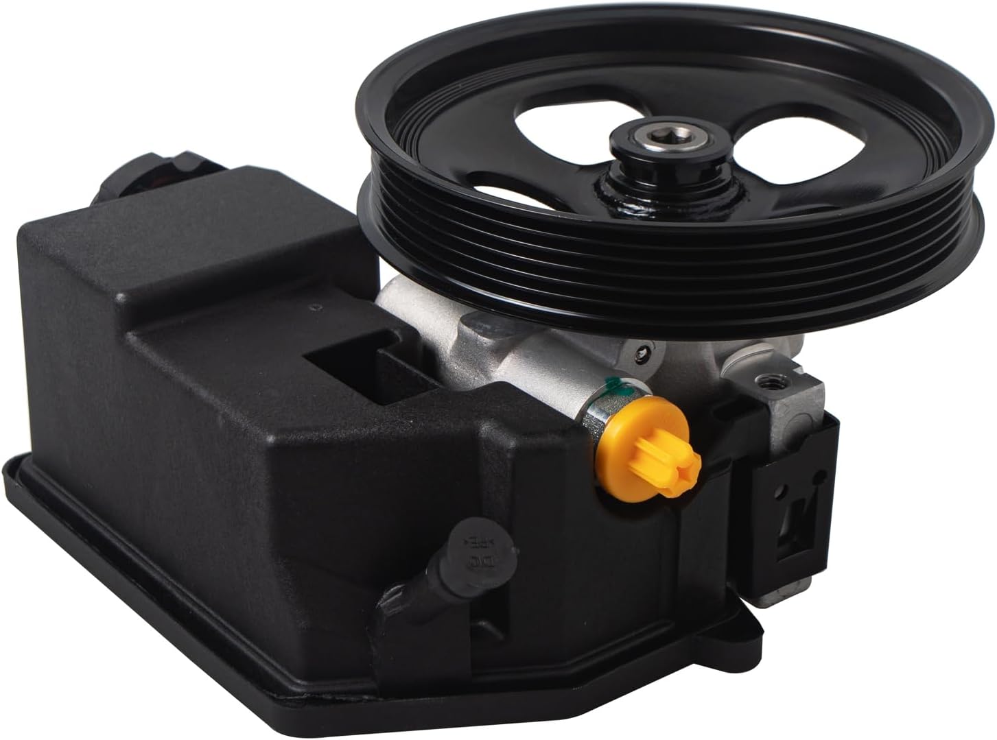 AUQDD 20-66989 New Power Steering Pump (For 2.8L 2.9L 3.5L 3.7L) Compatible With 2004-2012 Chevy Colorado /04-12 GMC Canyon (Power Assist Pump Replace 96-66989 N734-74144 15192791 8151922840)