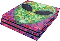 Vista 1 de MightySkins Skin compatible con la consola Sony PS4 Pro - Geometric Alien Funda protectora de vinilo duradera y única Fácil de aplicar, quitar