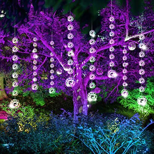 8 Packs Mini Disco Ball Ornaments Reflective Mirror Disco Ball Decor Silver Hanging Disco Ball Decorations For Tree Wedding Dance Music Festival Birthday Party Home Supplies (1 Inch, 2 Inch) #TOP6