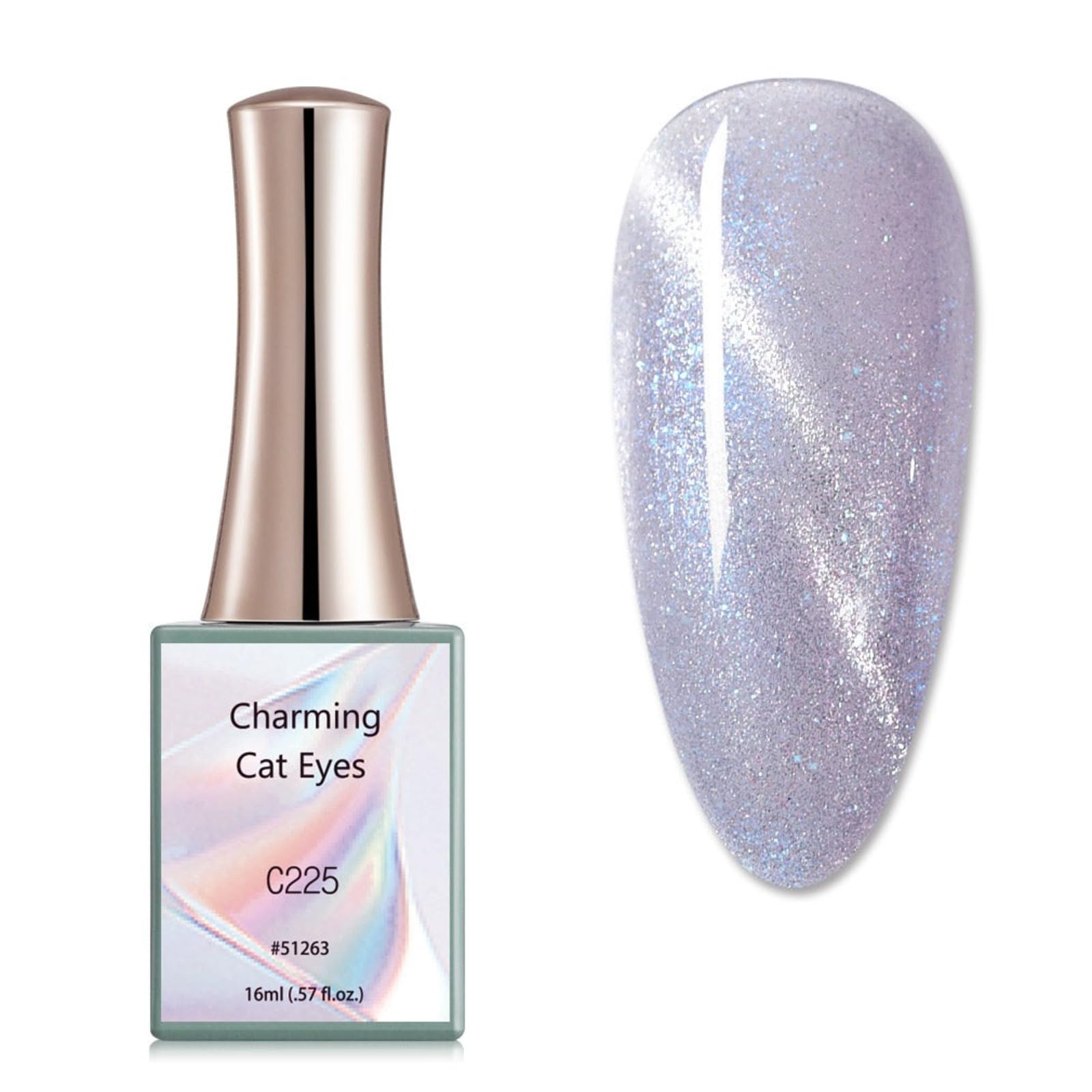 Vettsy UV Color Gel nail Polish Large Capacity 16ml Nail Gelpolish Need UV Light to cure the nailpolish (C225, 16ml)-image-40