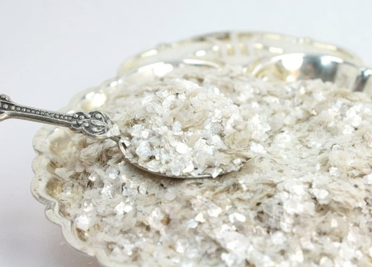 Cream White - Natural Mica Flakes - 311-4347 (311-4347- 1/2 oz)