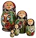 5 Piece Gingerbread Matreshka Nesting Doll - 120051 by G.DeBrekht