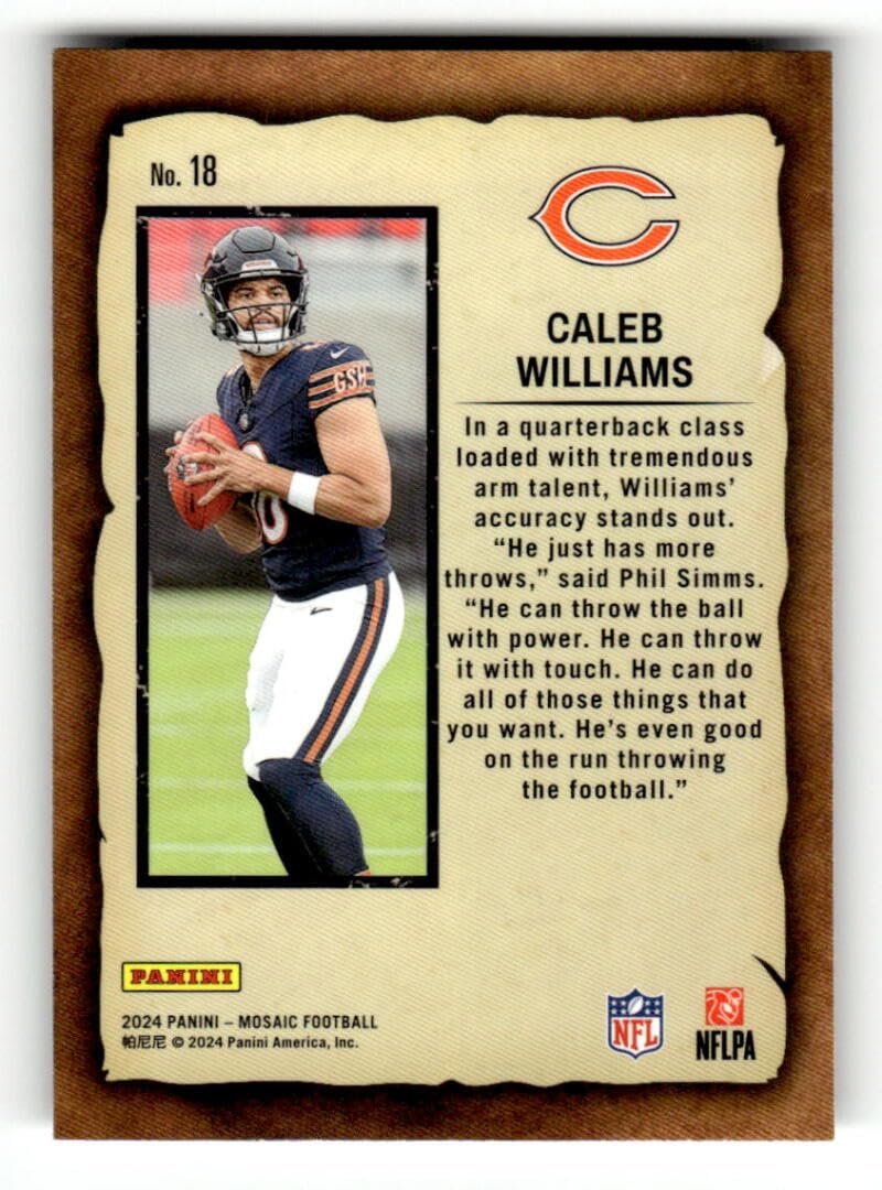 Amazon.com: 2024 Panini Mosaic Notoriety #18 Caleb Williams
