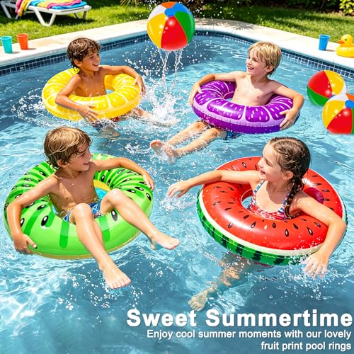image for iGeeKid 8 Pack Inflatable Pool Floats, Pool Toys for Swimming Pool Par