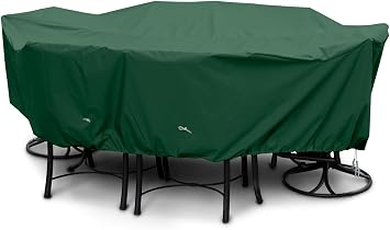 KOVERROOS Weathermax 64267 Medium High Back Dining Set Cover, 92 by 80 by 37-Inch, Forest Green
