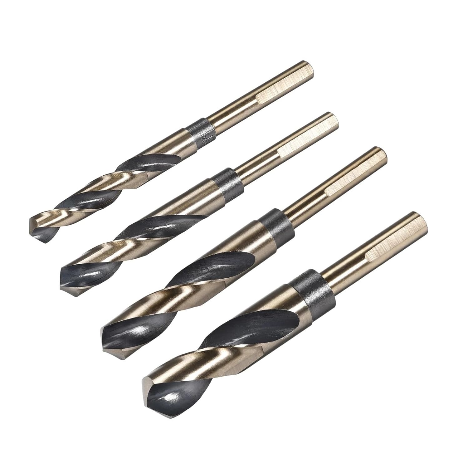 2pcs Twist Drill Bit 13/14/15/16/17/18/19/20mm 0.39-1/2Inch Shank Reduced Bits for Stainless Steel(17mm)