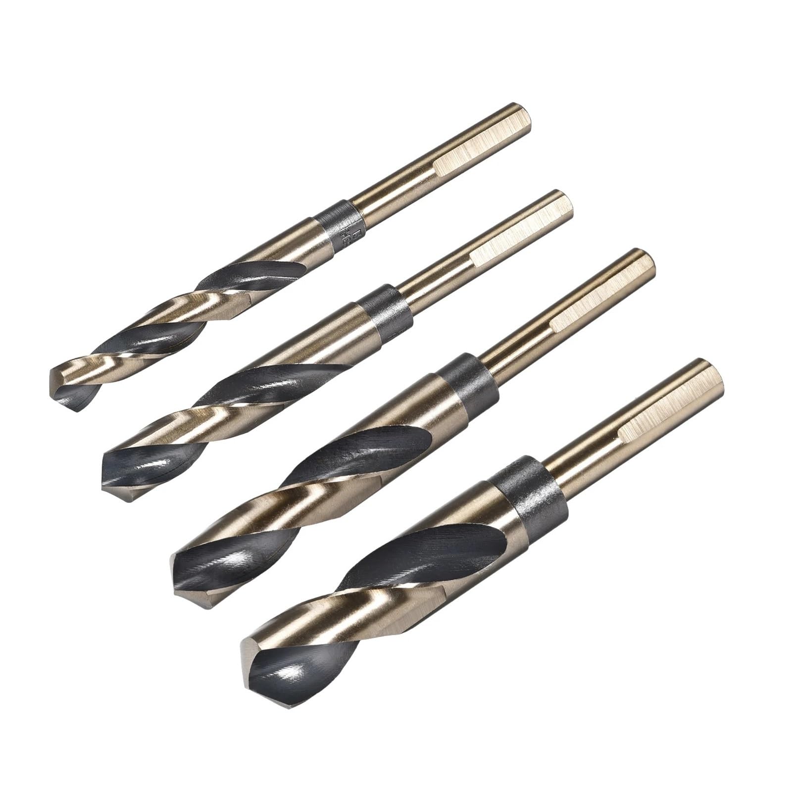 Brocas helicoidales HSS de grado industrial para metal y acero inoxidable, brocas Jobber de vástago reducido para trabajo pesado, 12-35 mm (0,39-1/2 pulgadas)(35mm)