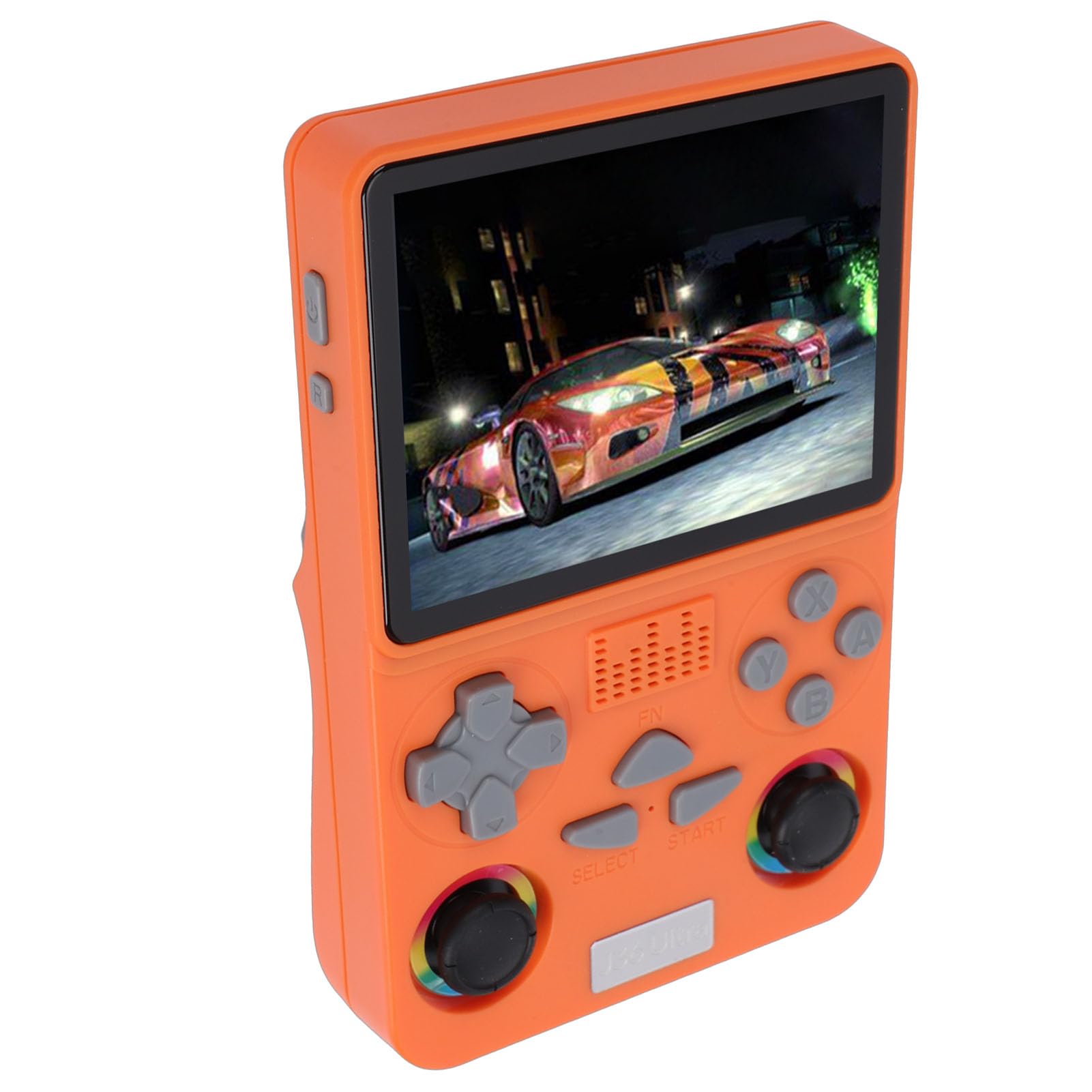 KIMISS Consola de Juegos Portátil Retro con Almacenamiento Incorporado de 64 GB - Pantalla HD de 4 Pulgadas para Diversión de Juegos Retro en Red (Orange)